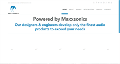 Desktop Screenshot of maxxsonics.com