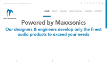 Tablet Screenshot of maxxsonics.com